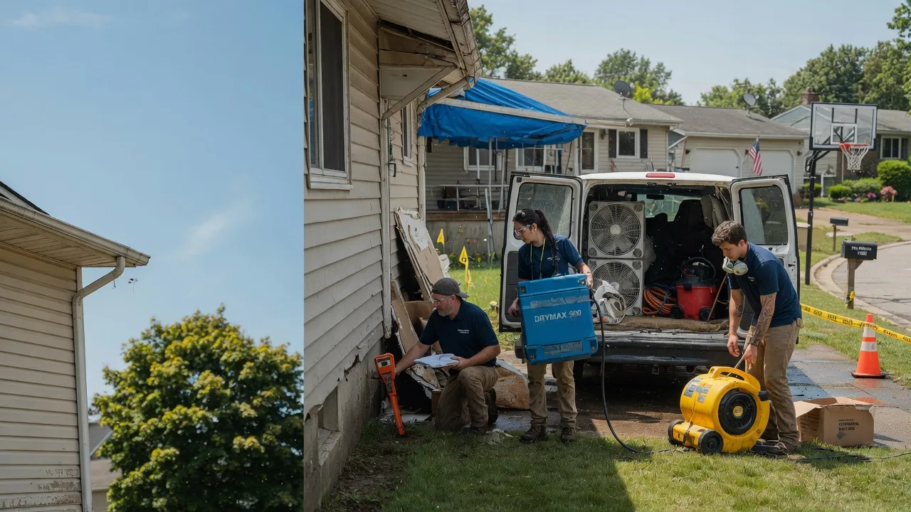 Ceiling Leak Cleanup in Plymouth, NY near me